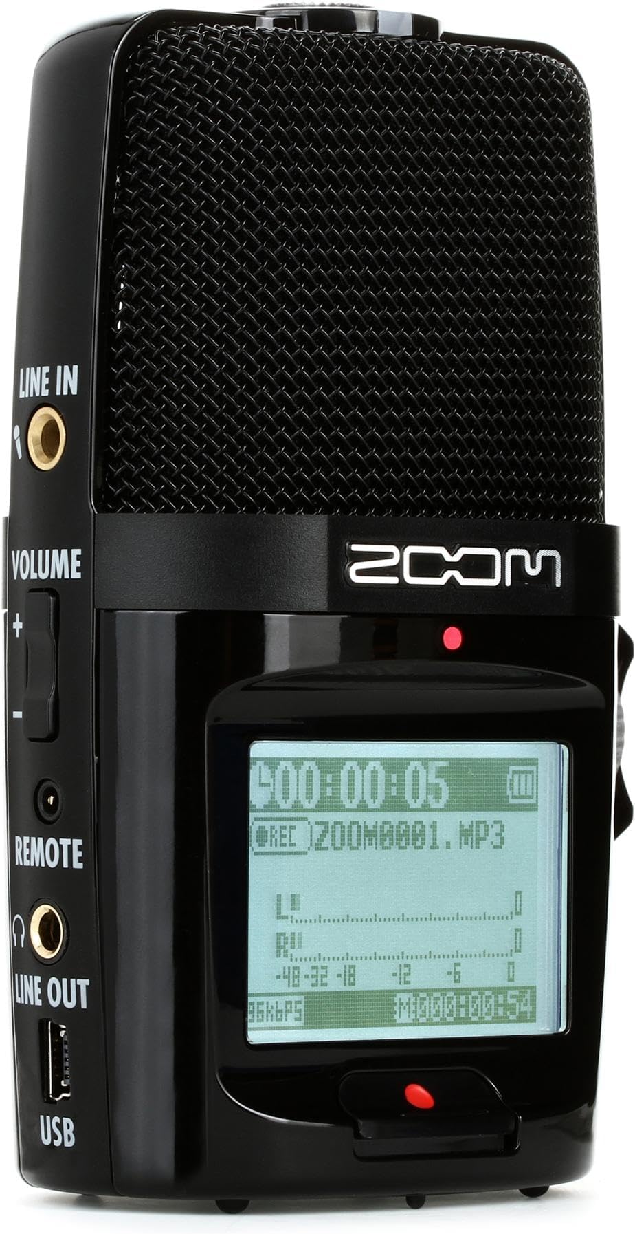 Zoom - H2n - Portable Stereo/Surround Sound Recorder, 5 Built-in Microphones, X/Y, Mid-Side, Ambisonics, SD Card Recording, for Recording Music, Audio for Videos and Interviews