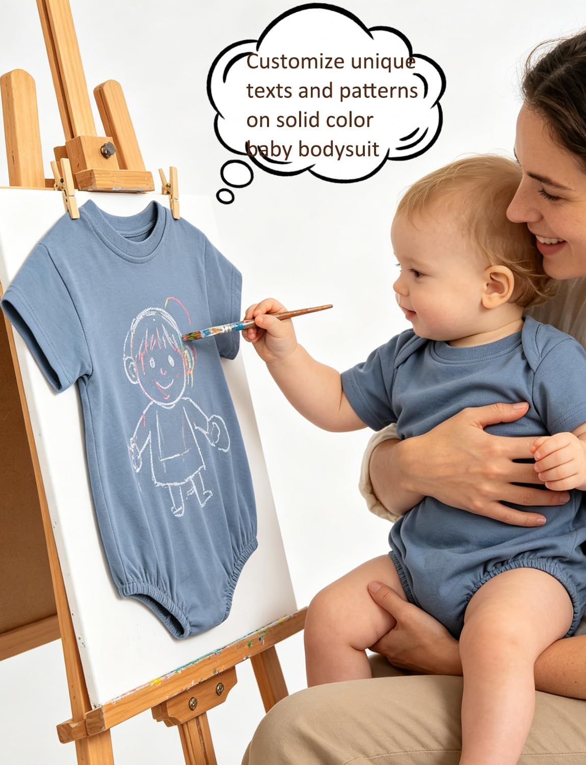Baby Bubble Onesie Romper 100% Organic Cotton Clothes Short Sleeve Summer Solid Color T-Shirt Footless Outfits