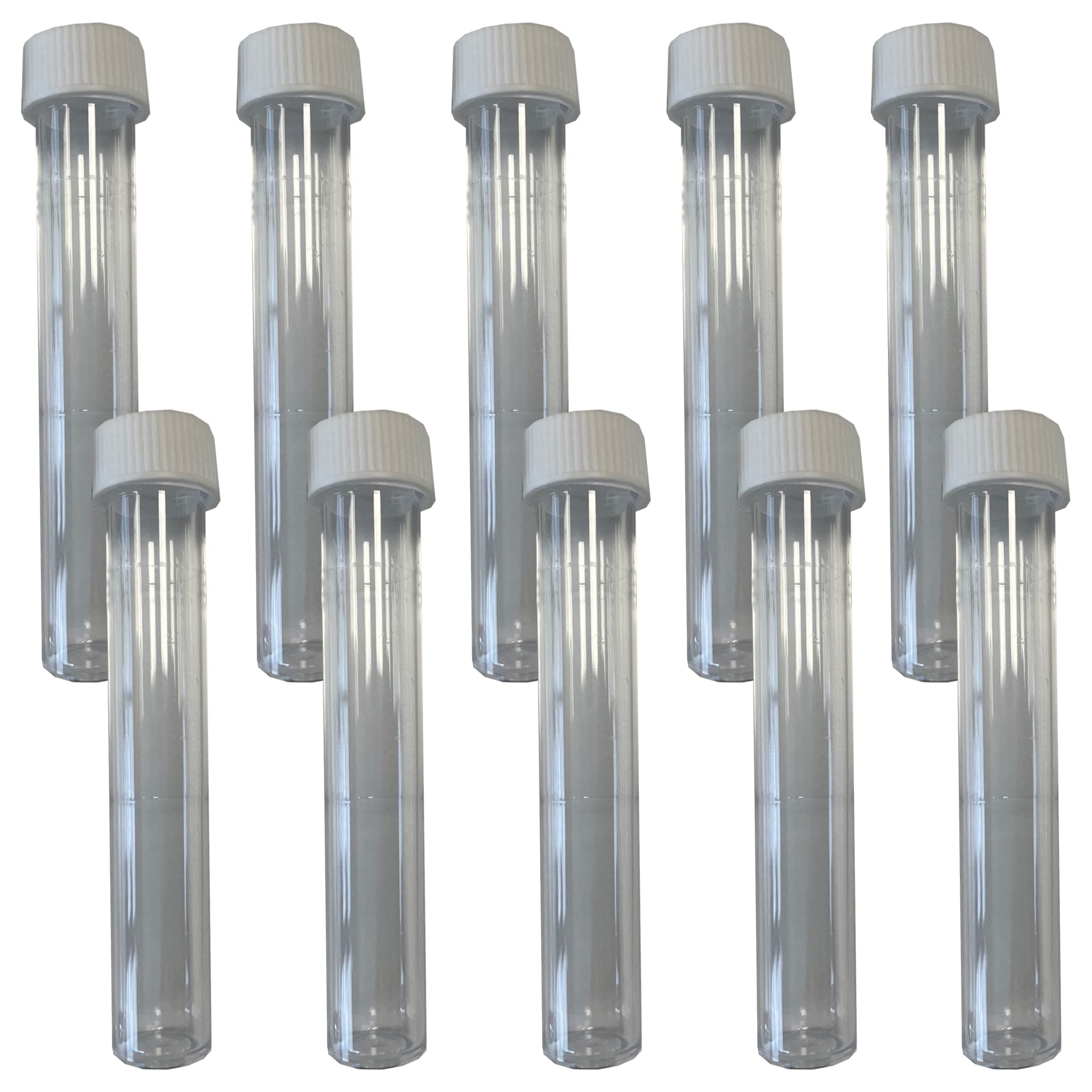 NT Labs 15ml Test Tubes x10 with Leak-Proof Screw Caps, Ideal for Aquarium Water Test Kits