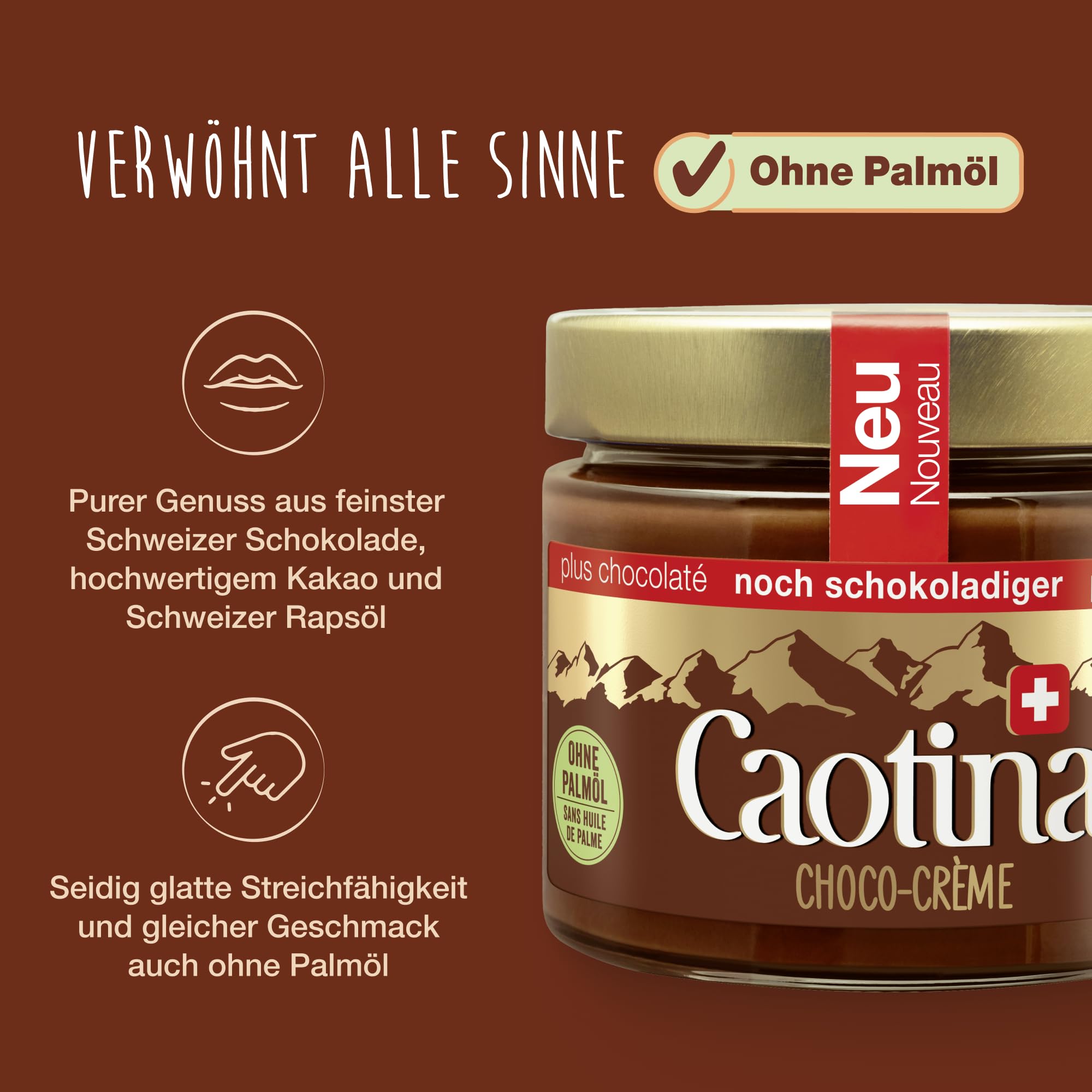 Caotina Original latte intero al latte 500 g, confezione da 6 (6 x 500 g)