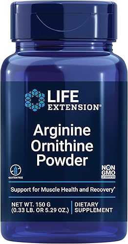 Life Extension Arginina Ornitina en polvo 529oz
