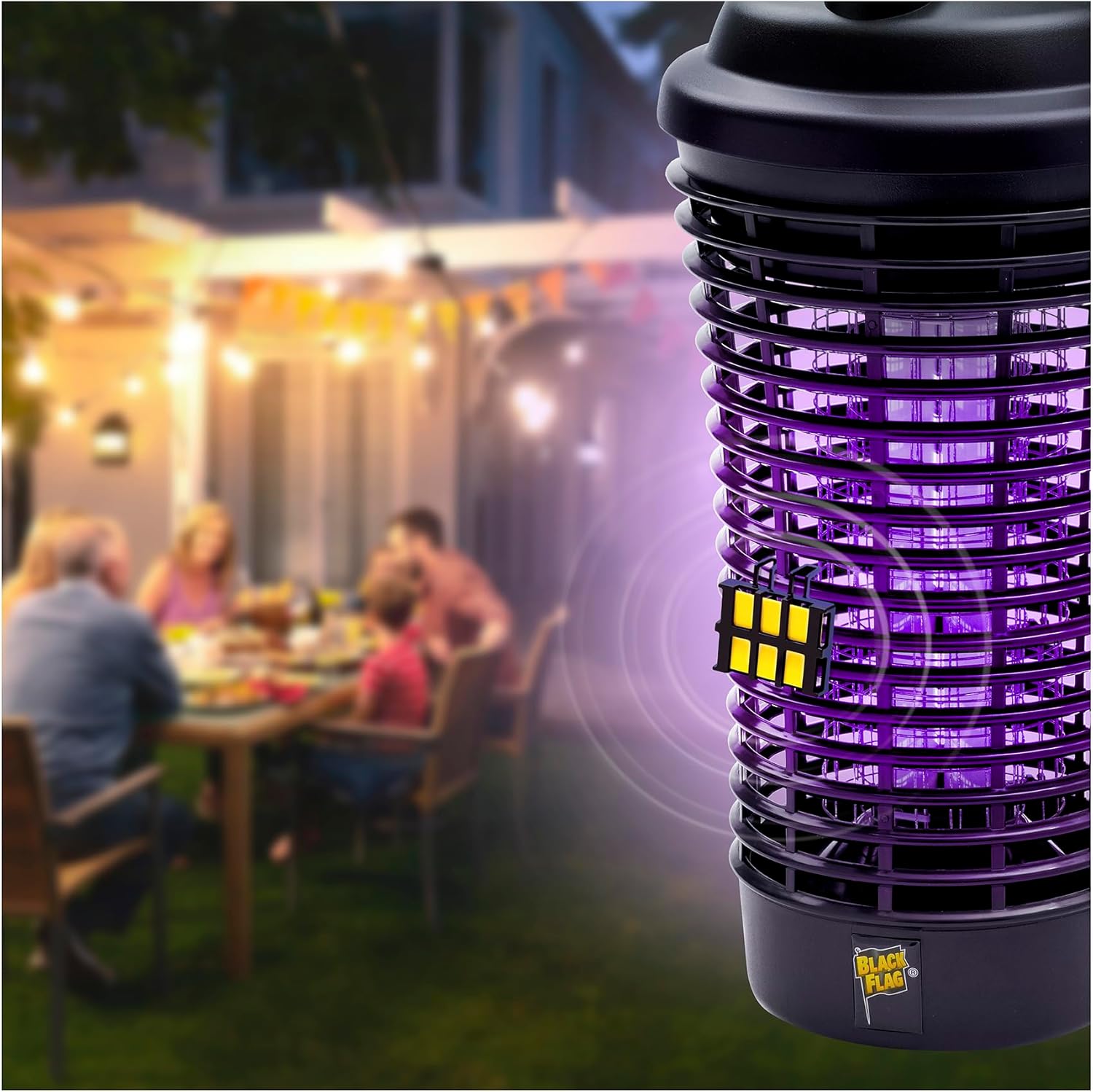Black Flag 40W Deluxe Outdoor Bug Zapper – Electric Insect Killer for Mosquito & Flying Pests, Weather-Resistant, Covers 1.5 Acres