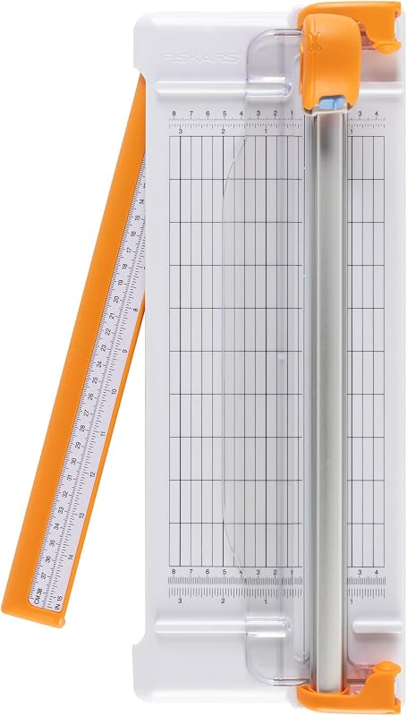 Fiskars Rotary Paper Cutter, Compact & Portable, 12" Cut Length