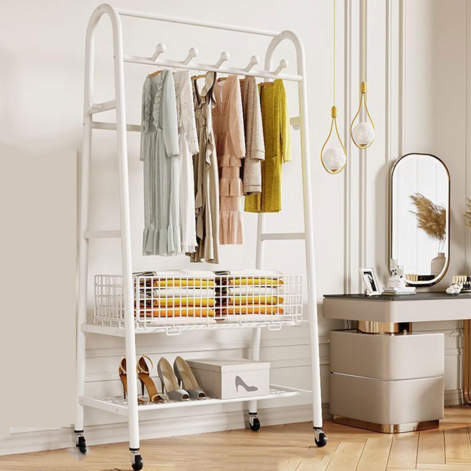 Penderie autoportante design minimaliste pour vêtements