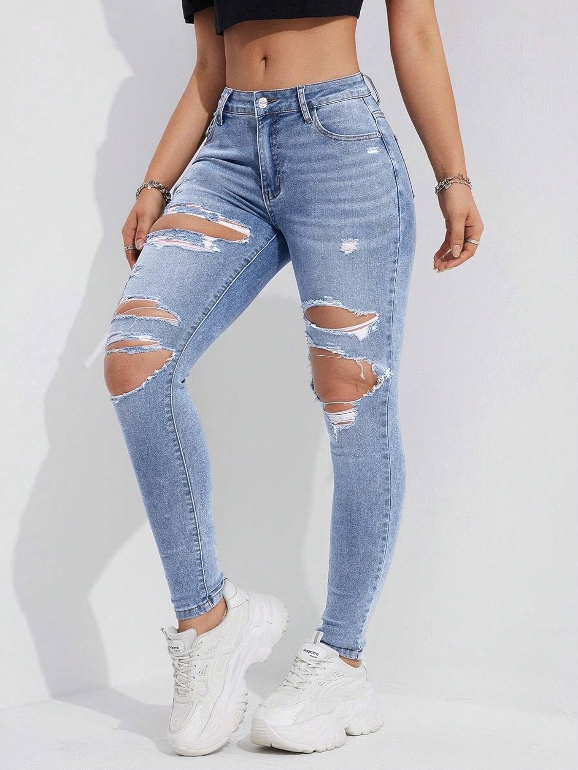 Baggy Jeans Women, Ripped Jeans
