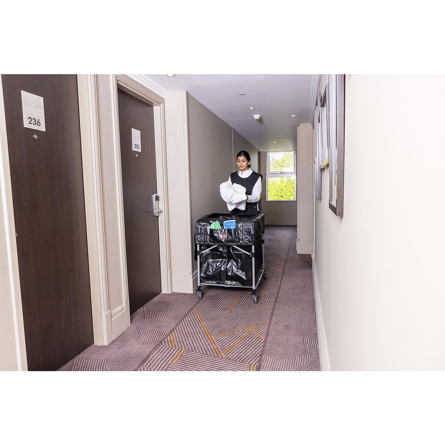 Rubbermaid Commercial Products X-Cart Folding Frame 300 L 1871644 - Image 3