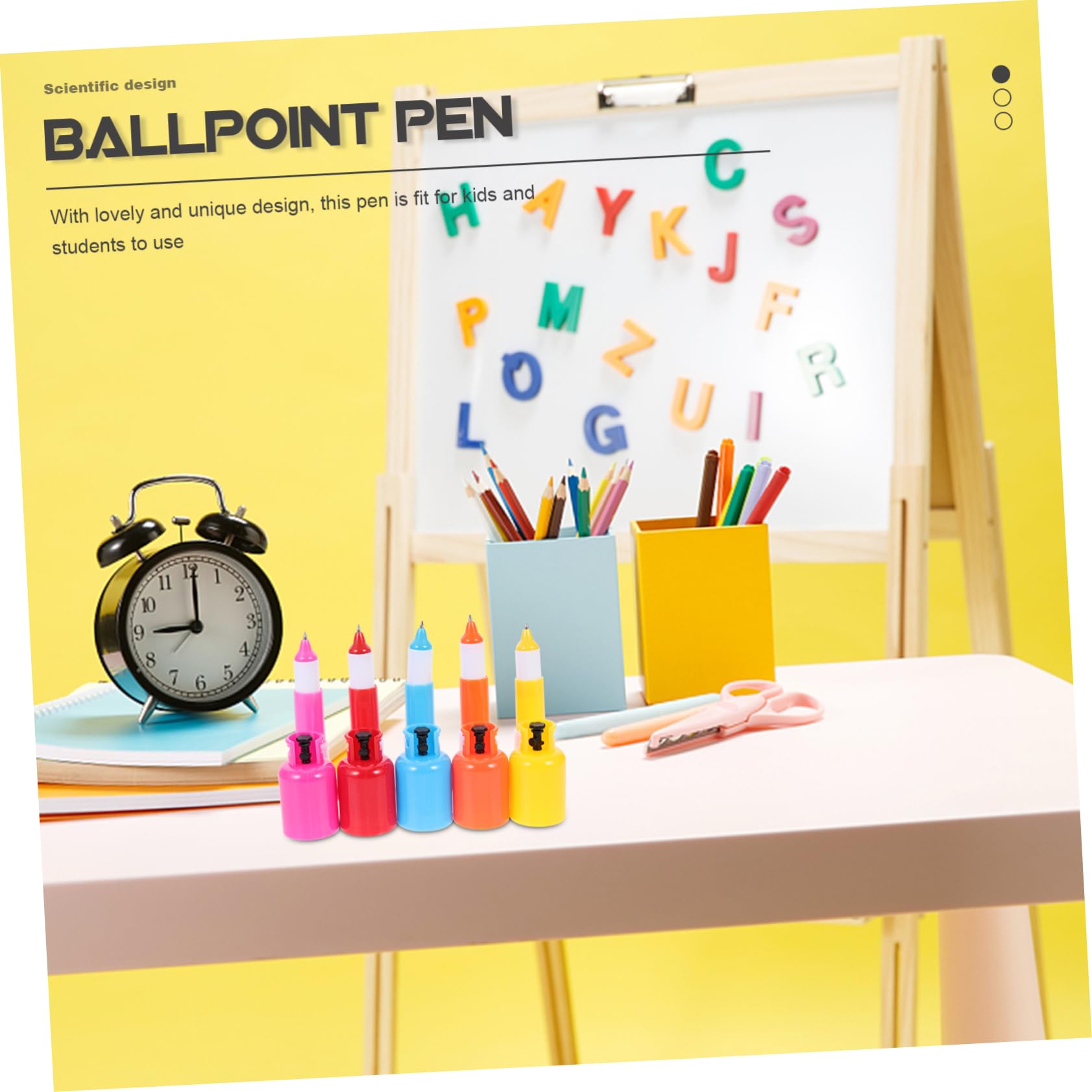 VILLCASE 4 Ensembles Stylo À Bille Réservoir D'essence Surligneurs Produit Gel S'agiter Conseil Portable Stylos Bille Pen Adorables Stylos À Pilules Stylos Amusants Plastique 18 Pièces * 4