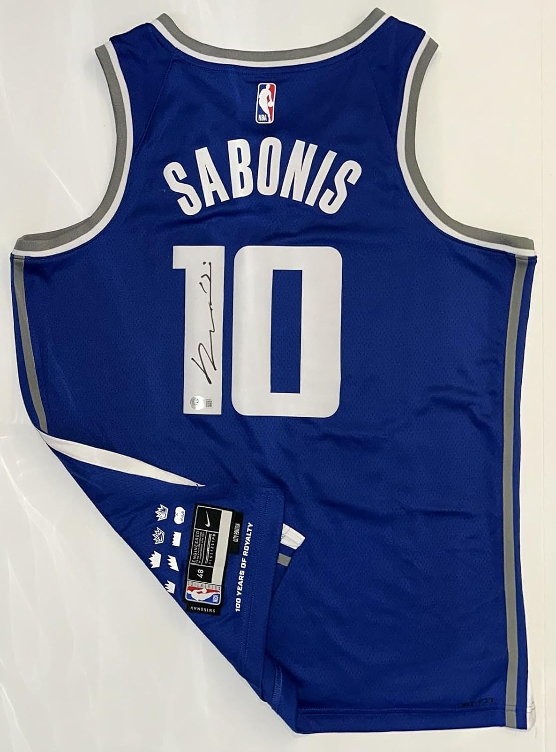 Domantas Sabonis Autographed Nike Swingman Kings Jersey signed Beckett Hologram - Autographed NBA Jerseys
