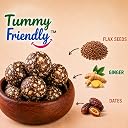 Tummy Friendly Lactation Laddoos for breastfeeding. Postpartum ladoo after delivery. Post-Delivery Healthy Gond Laddu with Jaggery for After Pregnancy. Postnatal Lactation Snacks Ladoo for Breastfeeding Mothers. Panjiri for women. Traditional Postpartum Nutrition Snack (Flaxseeds and Ginger) gallery image