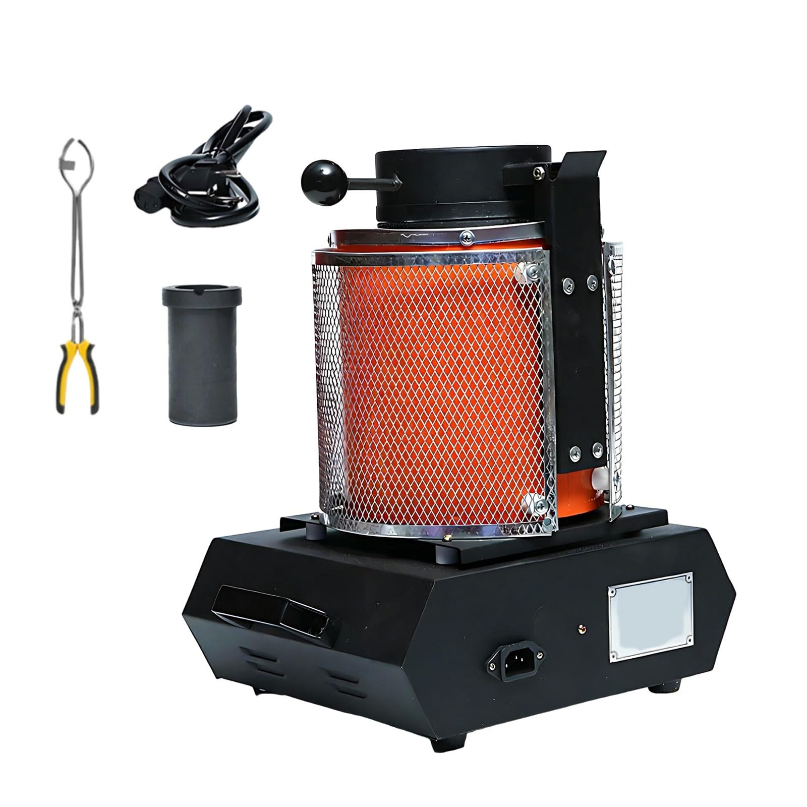 Horno de fusión eléctrico de 1800W para fundir metales rápidamente en casa