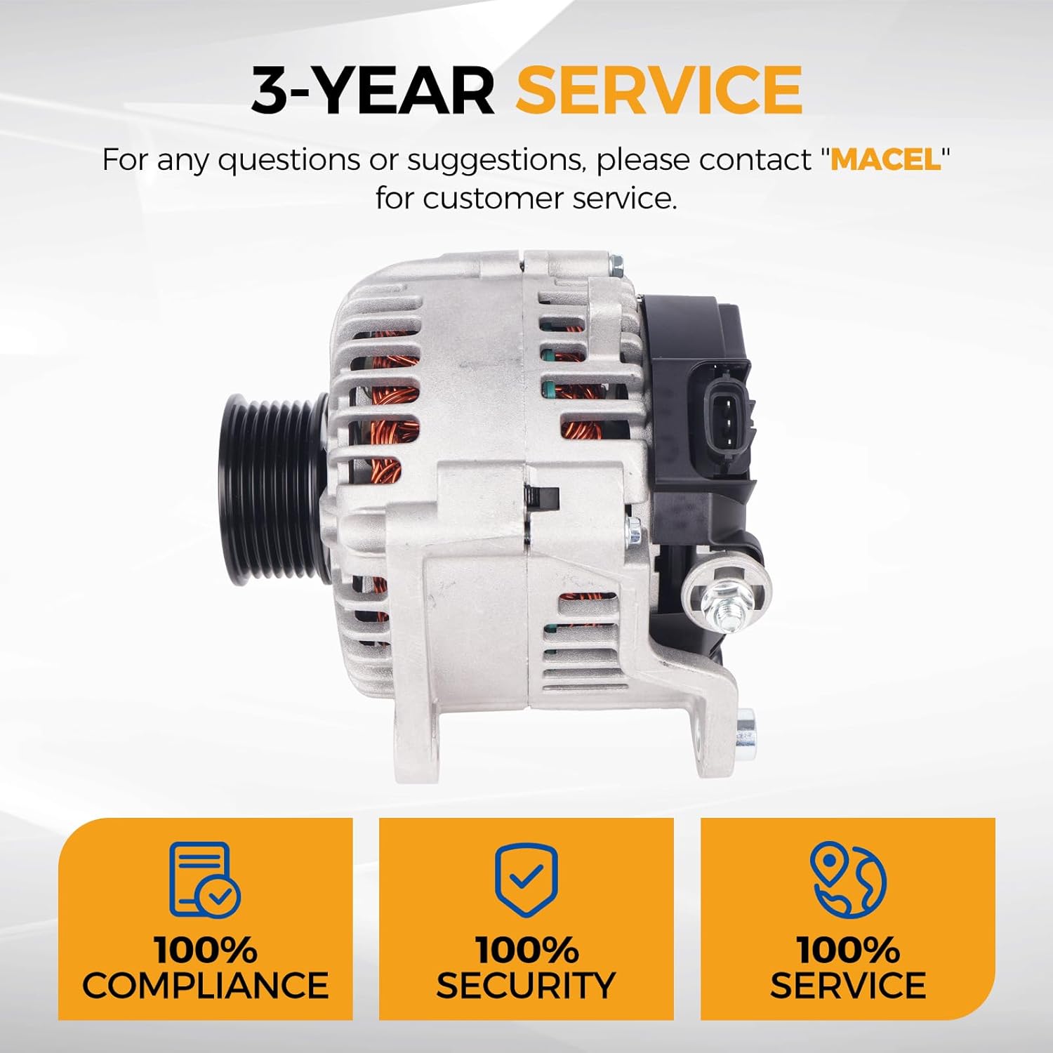 PAROD Alternator 12V 130A Fit for 2008-2010 INFINITI QX56, 2007-2011 Nissan Armada, 2012-2015 Armada, 2008-2019 Frontier, 2012-2021 NV1500/NV2500, 2012-2017 NV2500/NV3500, CW Replace#23100ZH00A