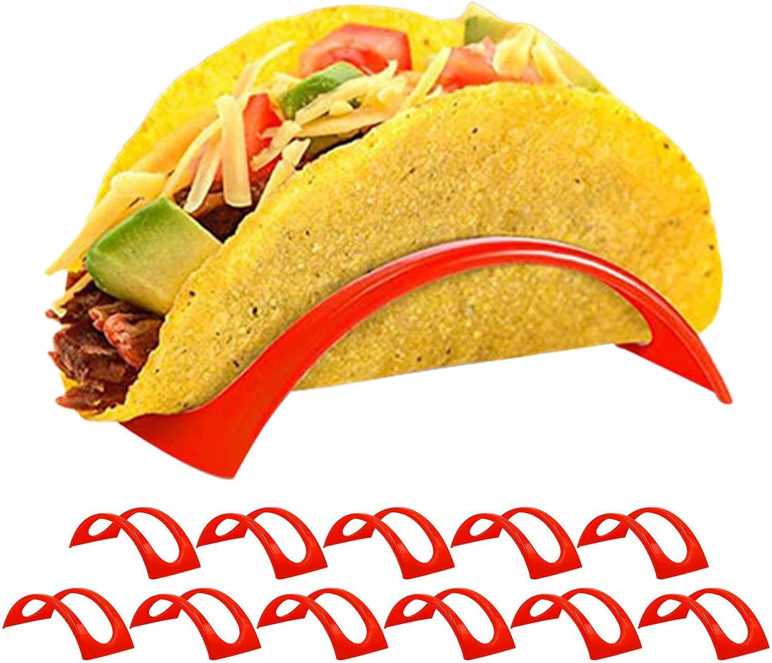 Taco Holder Stand Dishwasher Safe Microwave Safe Soft Or Hard Shell Holder