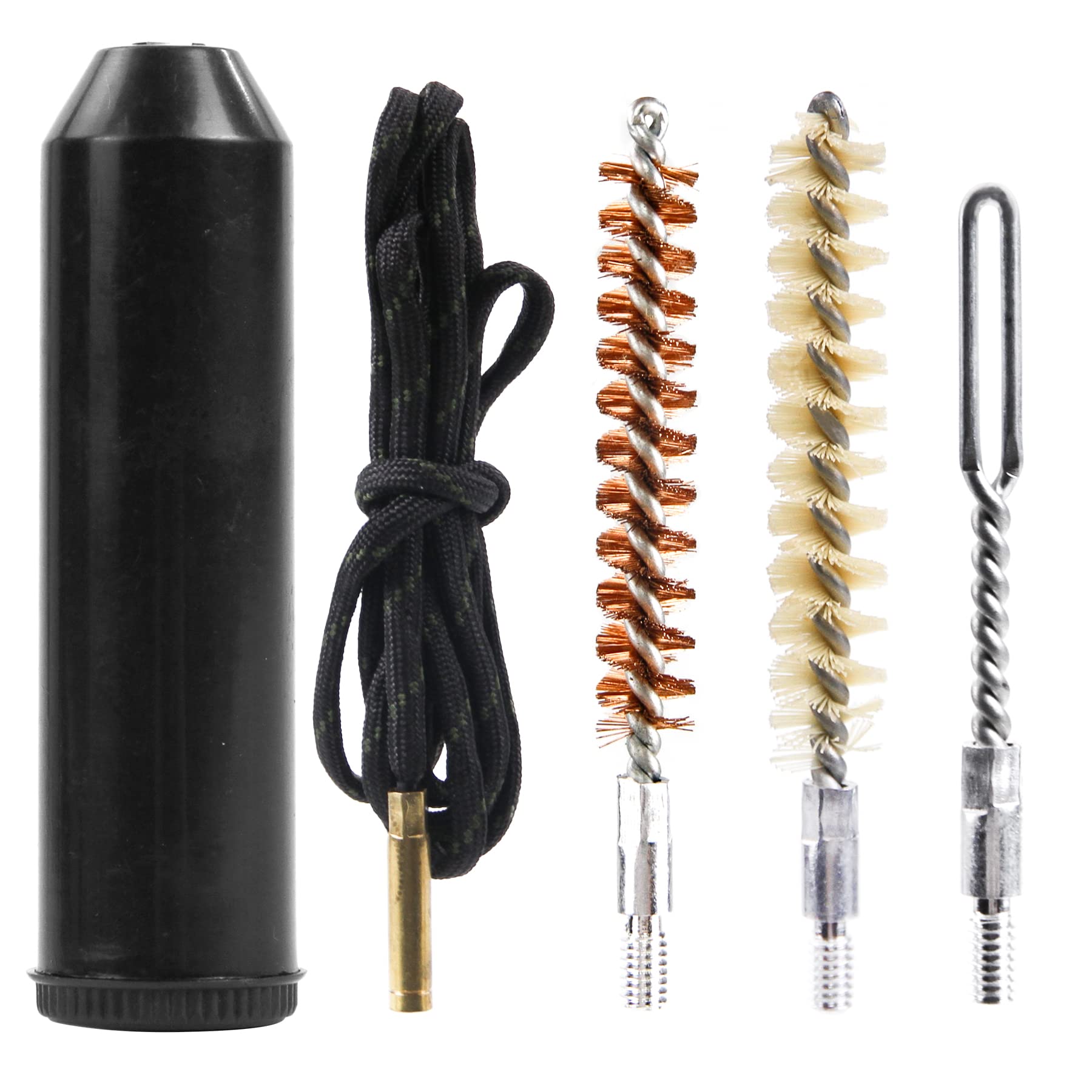 VicBre Kit Spazzola Pulizia Pistola per .30cal 7.62mm, Formato tascabile Spazzola in Bronzo