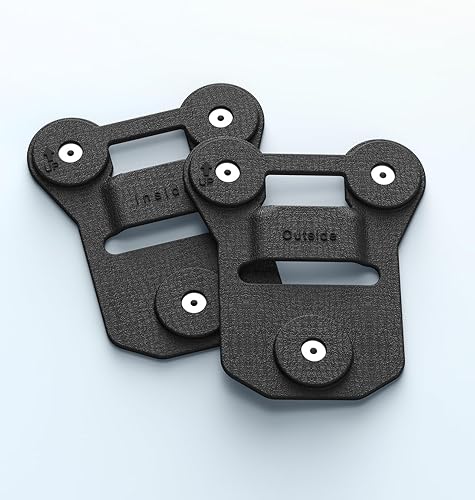 Miniatura 8 de BOBLOV Soporte magnético para cámara corporal, 6 unidades8 imanes opcionales, clip magnético universal de succión trasera, hecho de sílice negra, se