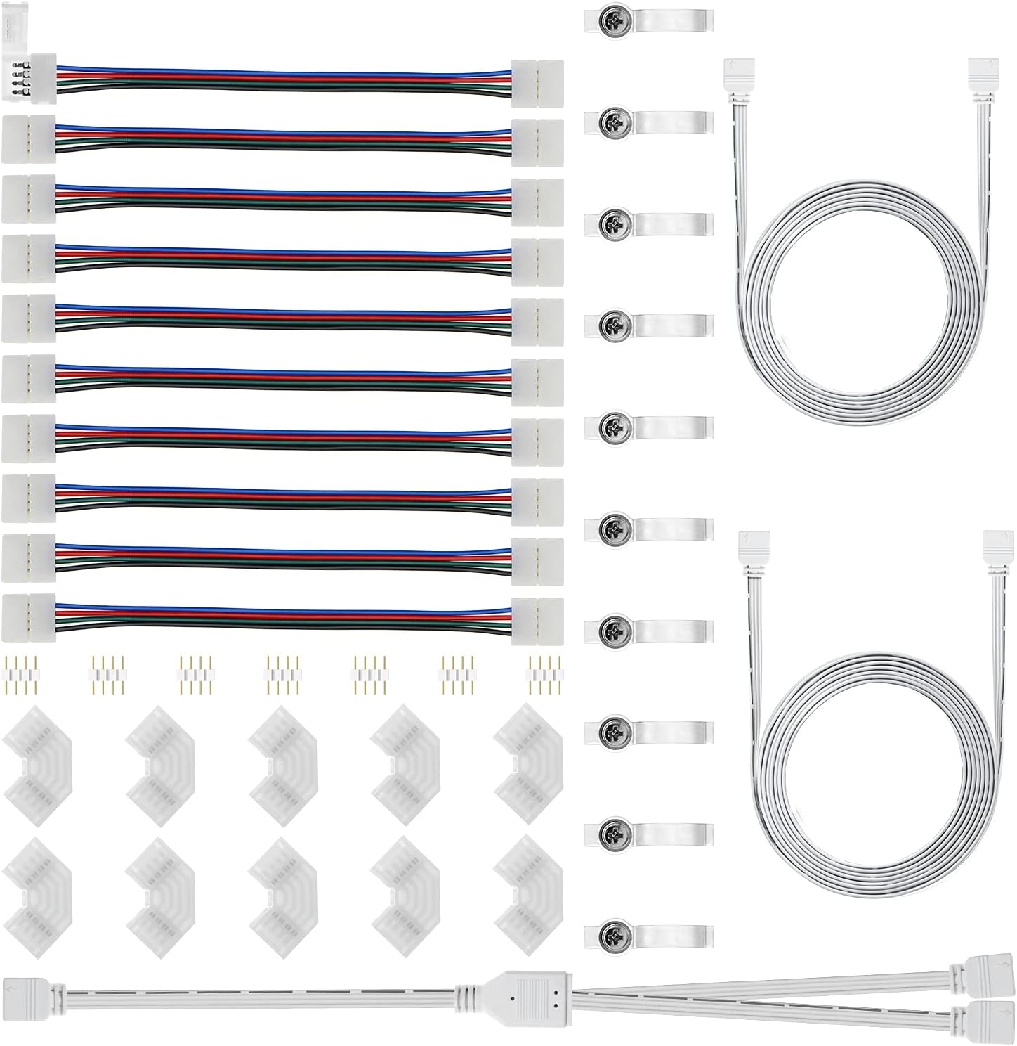 4 Pin RGB LED Light Strip Connector Kit
