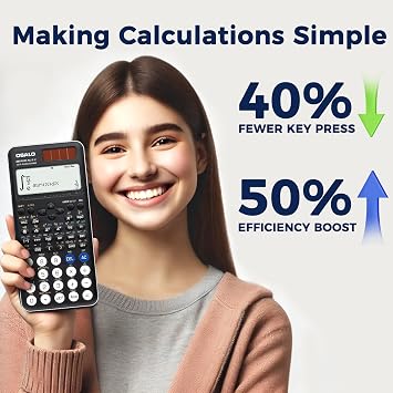 OSALO Scientific Calculator 417 Functions GCSE School Black OS-991ES Plus 2