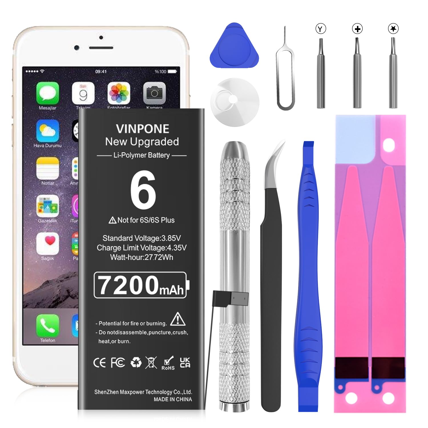 iPhone - iPhone6 バッテリー100% 16GB ゴールド 海外購入 Apple iPhone 6 16gb GOLD A1586 MG492J/A Battery 80% | eBay