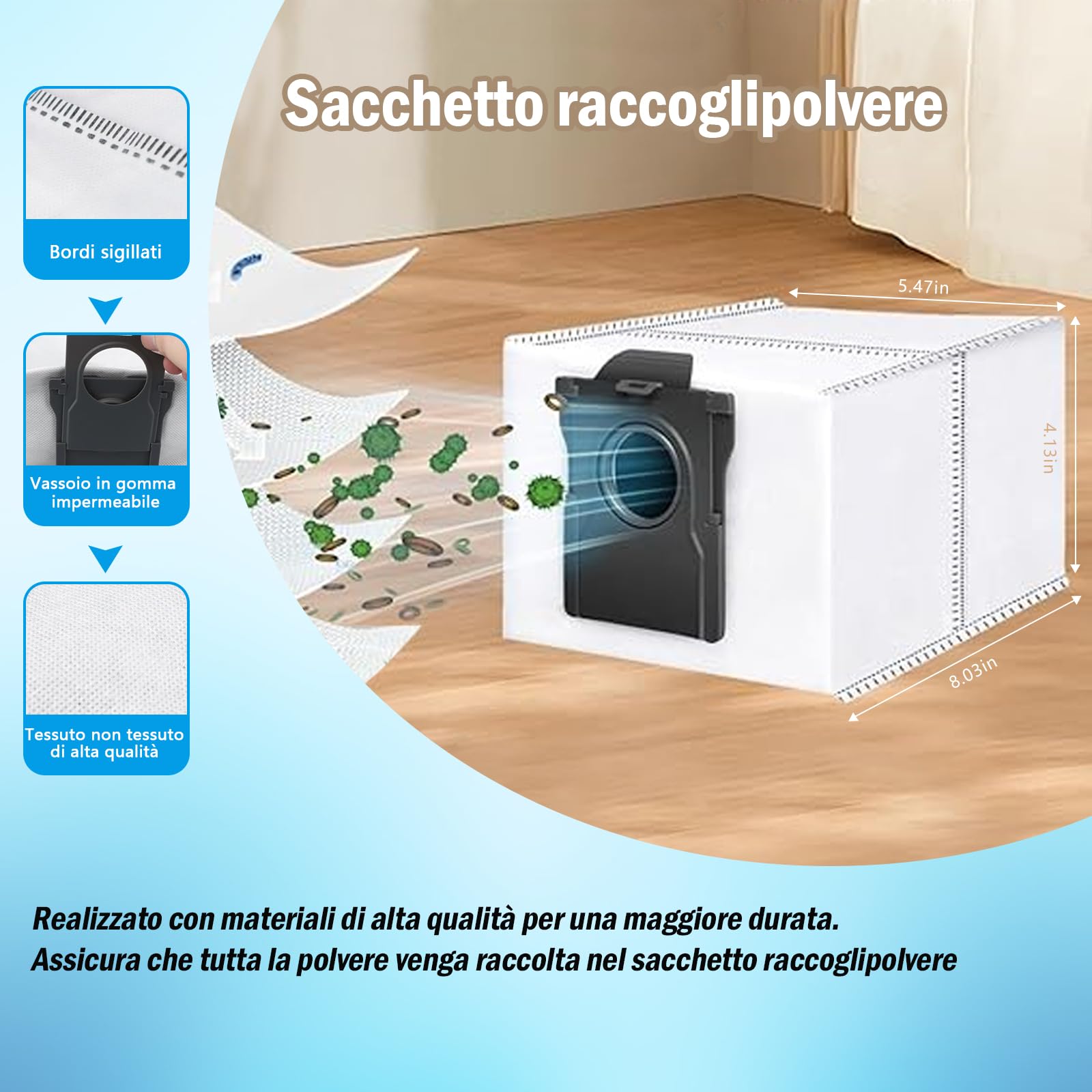 L50s L40s Pro Ultra Accessori Ricambi per Dreame X50 Ultra Complete/ L40s Pro Ultra/ L50s Pro Ultra/ L50 Pro Ultra/ X50 Master/Mova V50 Ultra Accessori Spazzola Principale Filtri Sacchetti Panni Mop
