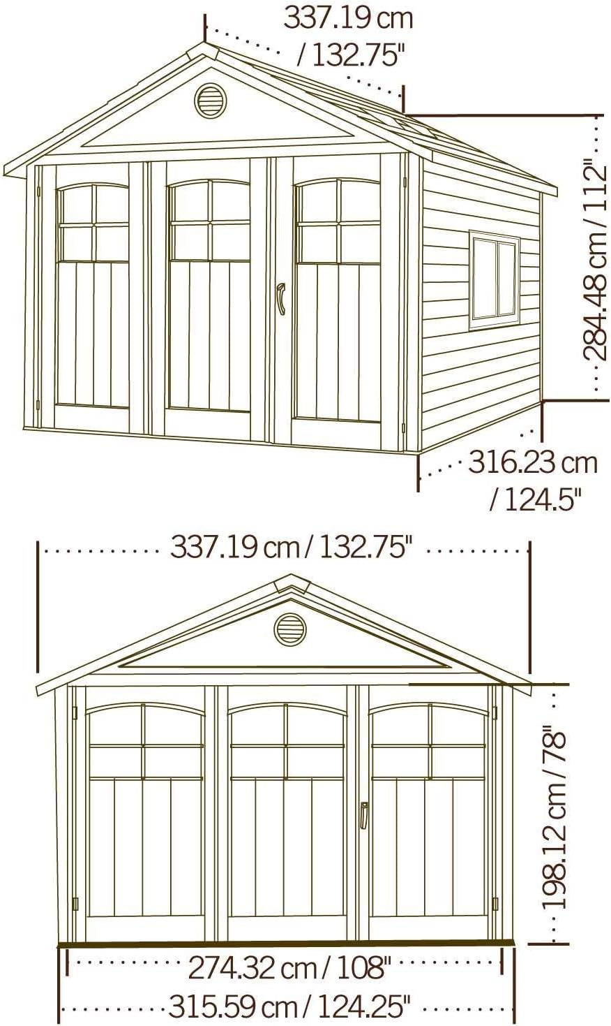 Lifetime 60187 11 x 11'. Outdoor Storage Shed