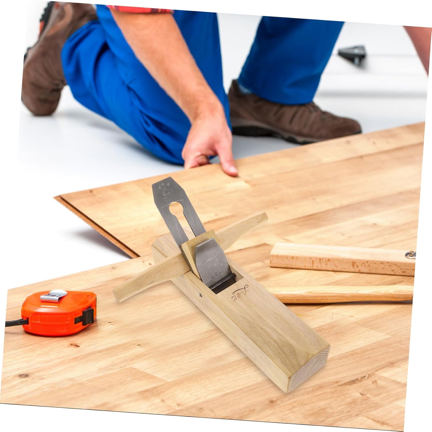 Gadpiparty Hand Planer Woodworking Tool Extended Hand-pushing Planer Wood Tool Portable for Woodworking