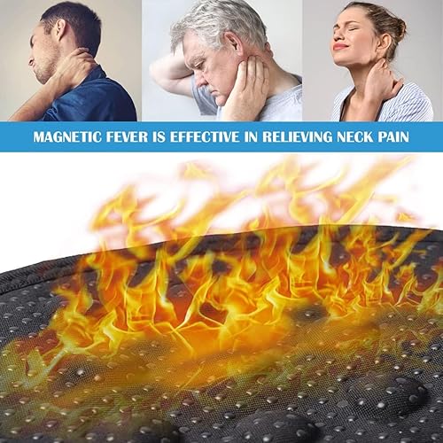 Miniatura 2 de FERCAISH Almohadilla magnética autocalentable, terapia magnética engrosada y alargada, correa para el cuello, alivio del dolor para artritis de