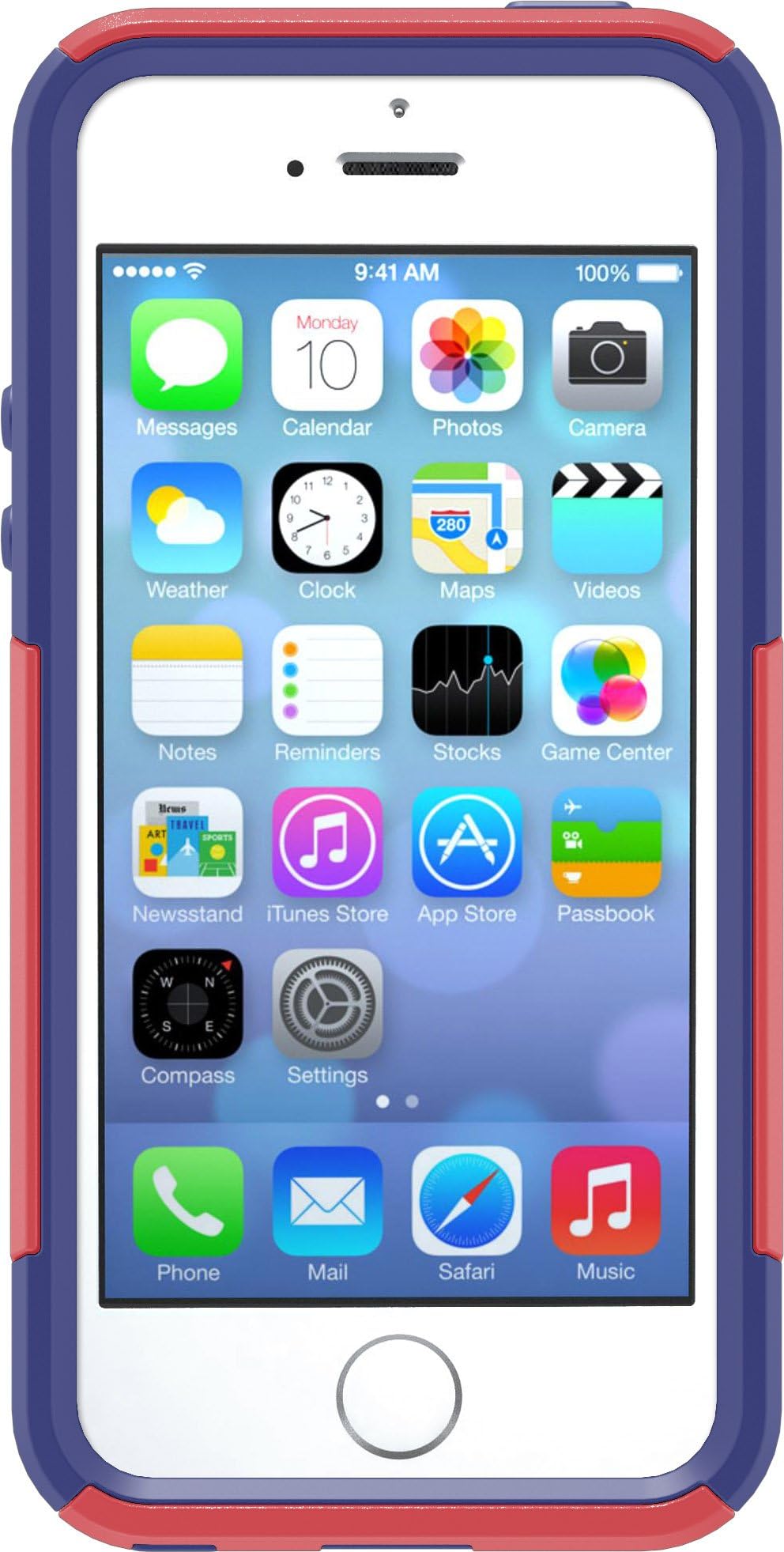 OTTERBOX COMMUTER SERIES Case for iPhone SE (1st gen - 2016) and iPhone 5/5s - Retail Packaging - BERRY (RASPBERRY PINK/SIENNA PURPLE)