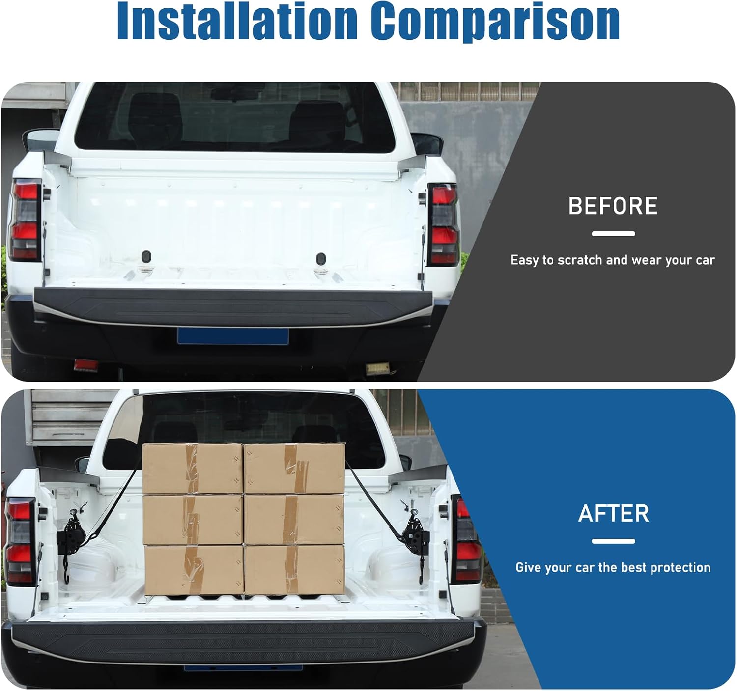 2PCS Retractable Ratchet Straps Kit Compatible with Nissan Frontier 2022-2025 Pickup Truck Bed Tie-Down Ratcheting Retractable Tie Down Straps Replacement Accessories