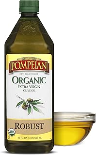 Pompeian USDA Organic Robust Extra Virgin Olive Oil, Contains Polyphenol...