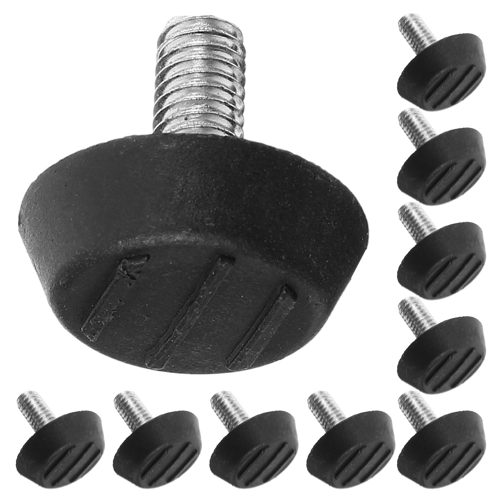 Niveladores ajustables para patas de muebles Vaguelly de hierro y goma: kit de 100 piezas