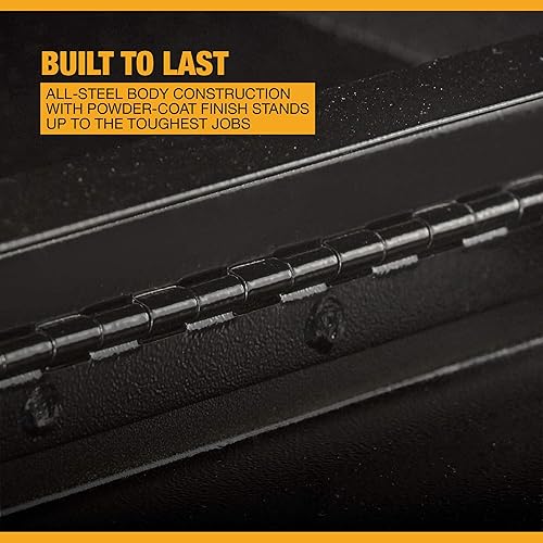 Miniatura 2 de Northern Tool Caja de herramientas para camión de montaje superior, acero, negro brillante, pestillos con mango en T, 72 pulgadas x 12 pulgadas x 16