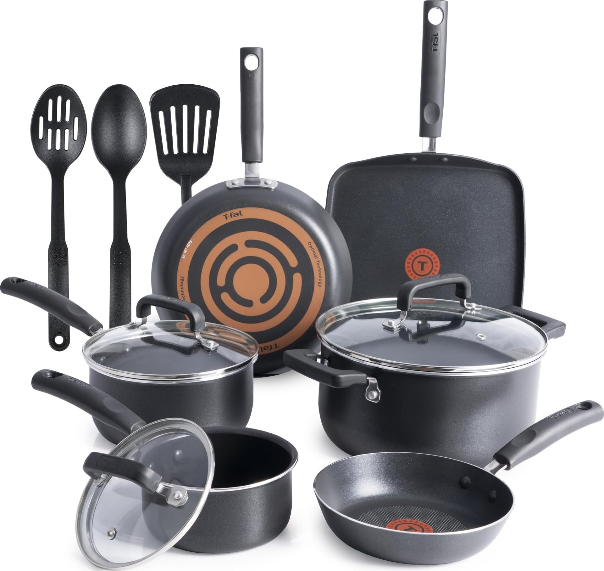 T-Fal Signature Nonstick Pots and Pans Set 12 Piece