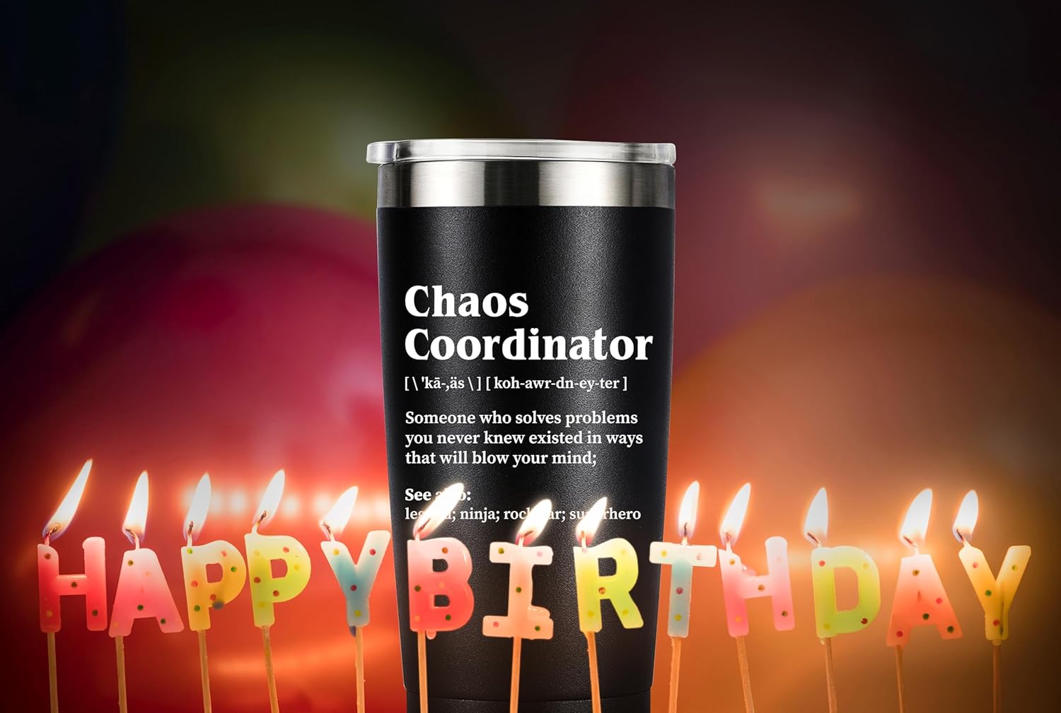 Chaos Coordinator Gifts for Women Men - Chaos Coordinator Tumbler Mug 20oz Gifts for Boss Coworker Gift for Teacher Appreciation Present Baskets for Supervisor Manager Nurse - Image 7