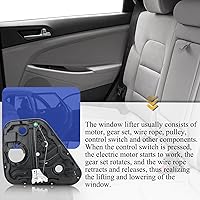 Vista 5 de Regulador de ventana de repuesto trasero derecho sin motor 83481D3001 - Compatible con Hyundai Tucson 2016-2020