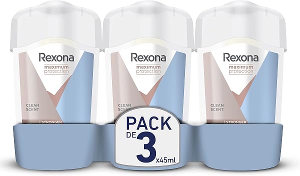 Rexona Deodorant Stick Anti-Transpirant Clean Scent sauber 96H 45 ml – 3 Stück - 1
