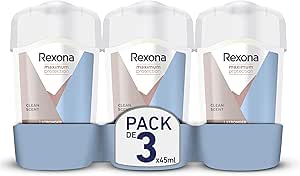 Rexona Maximum Protection Desodorante para mujer en barra Antitranspirante Clean Scent, 45 ml (Paquete de 3)