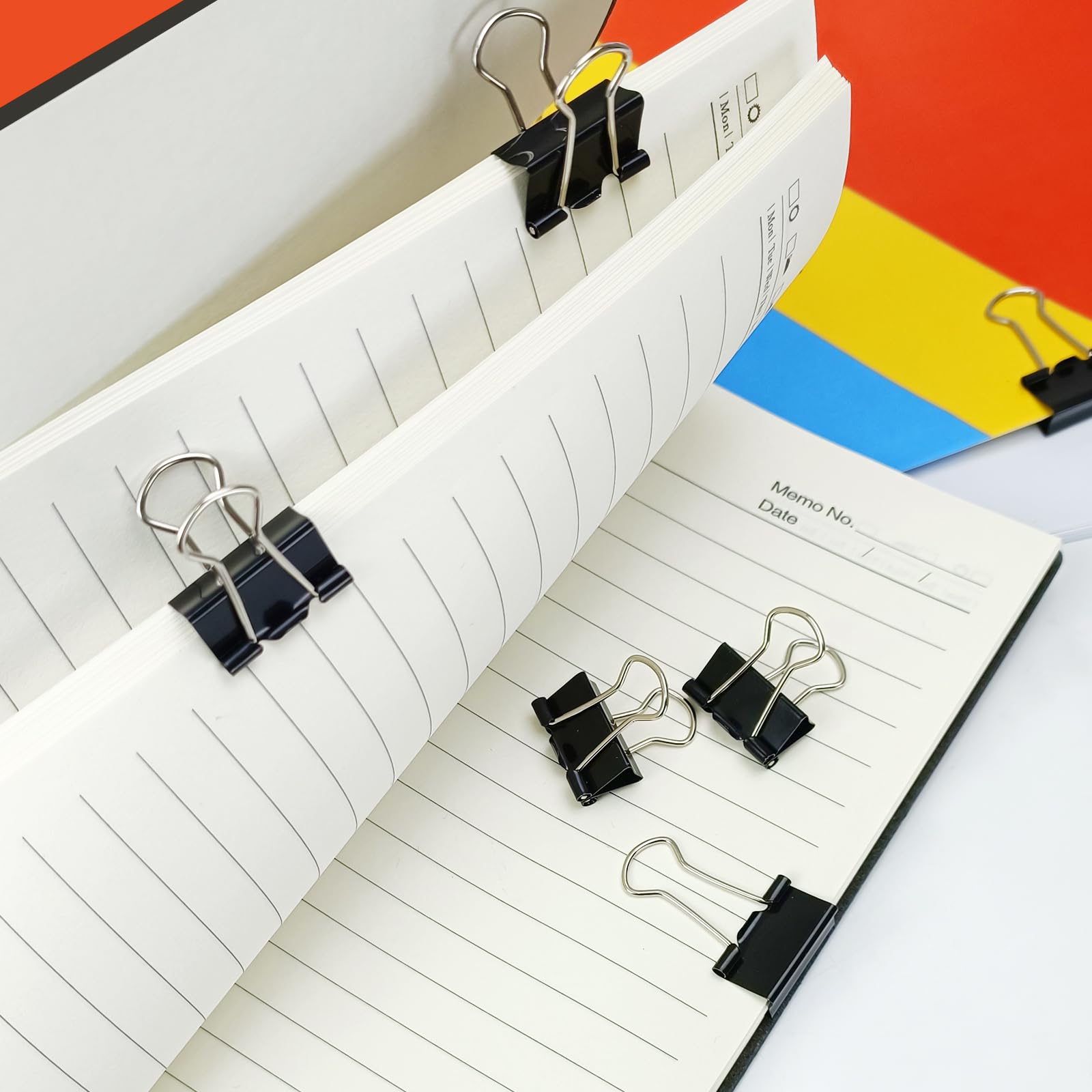 126 Piezas 3 Tamaños De Clips Para Carpetas, Abrazaderas , Grandes