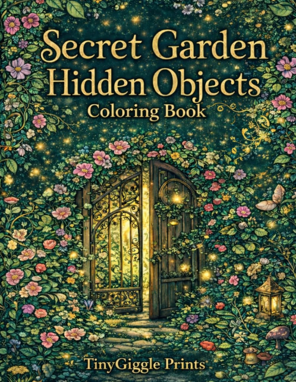 Secret Garden Hidden Objects Coloring Book: Relaxing Adult Coloring Book with Intricate Gardens, Hidden Items, Stress Relief & Mindfulness