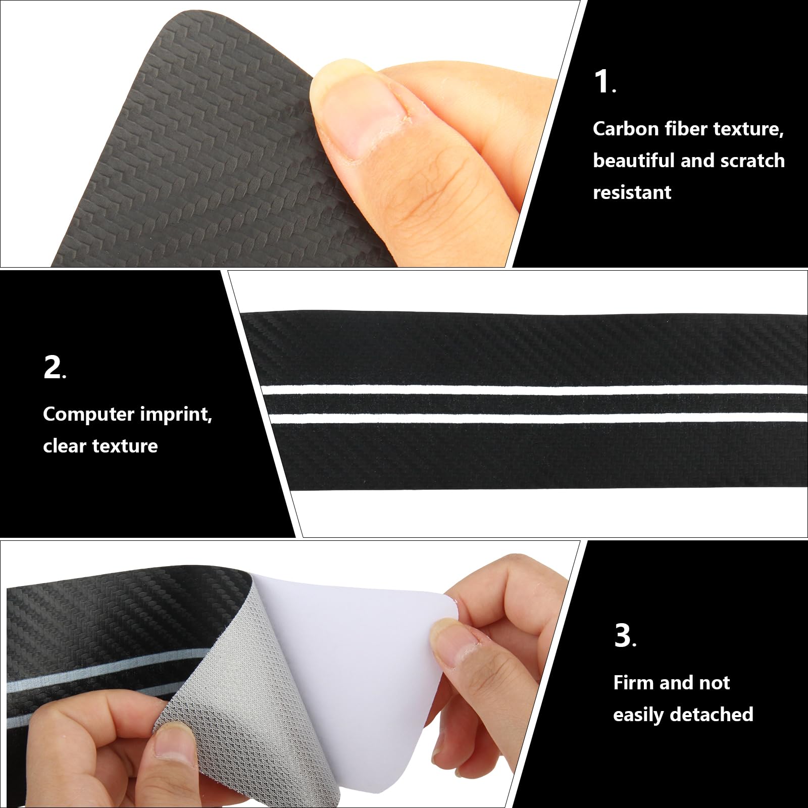 Youngine Universele Koolstofvezel Instaplijsten Beschermer Zelfklevende Flexibele Autostickerbeschermer voor Auto SUV Truck Deur Instaplijsten, 5 * 250 cm / 2 * 98,4 inch (W * L Youngine Universele Koolstofvezel Instaplijsten Beschermer Zelfklevende Flexibele Autostickerbeschermer voor Auto SUV Truck Deur Instaplijsten, 5 * 250 cm / 2 * 98,4 inch (W * L