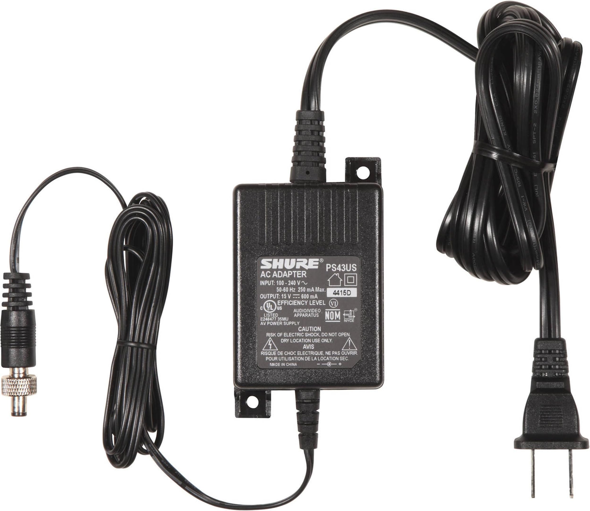 PS43US In-Line Power Supply for GLX4 & ULX4 Wireless Receivers