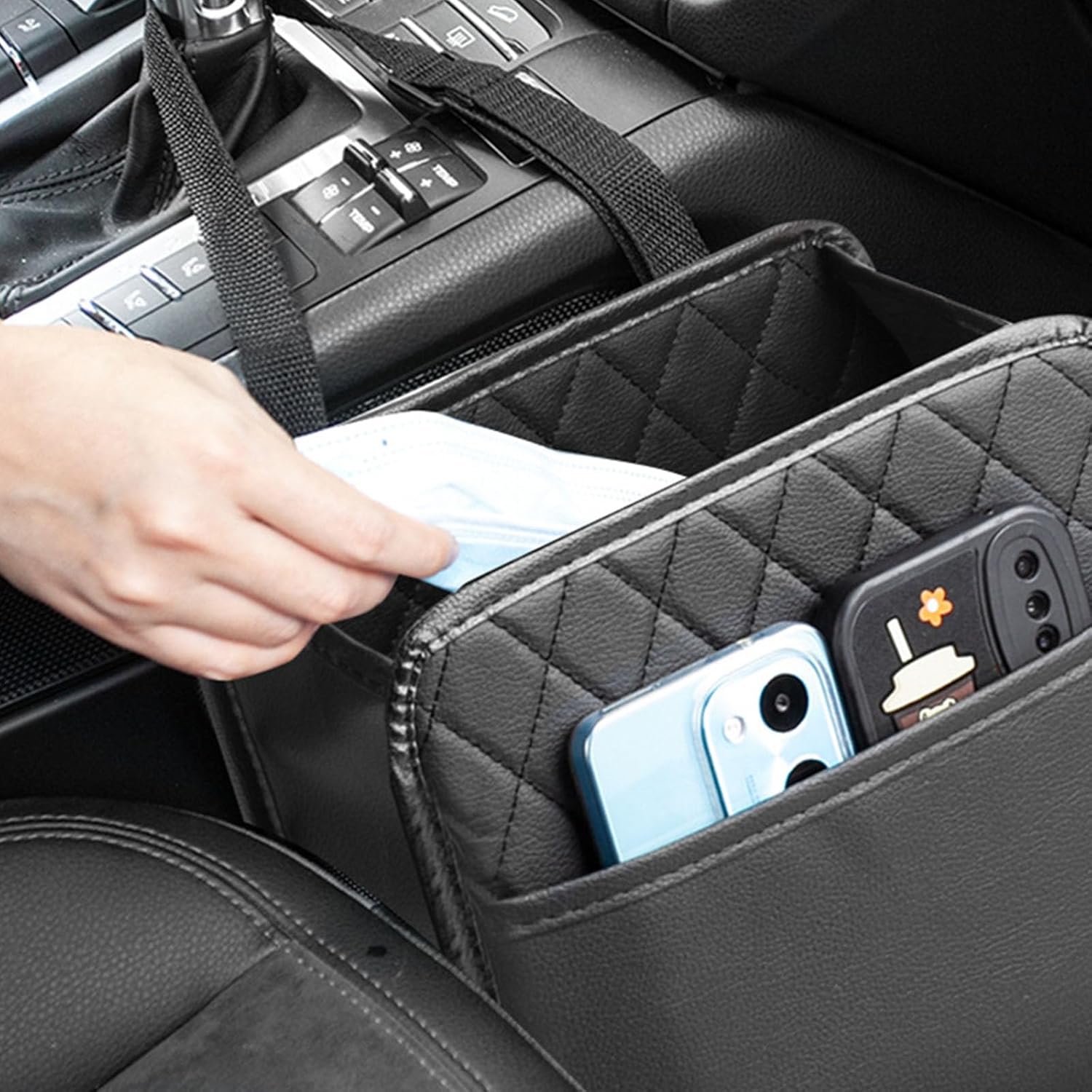 Car Seats Organizes with Multiple Pocket Storage Bottle Holders & Travel Pouches Multifunction Car Document Holders for Kids