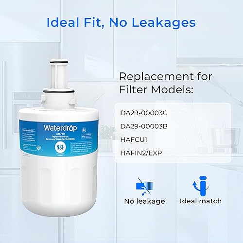 Miniatura 5 de Waterdrop DA29-00003G Filtro de agua para refrigerador, repuesto para Samsung DA29-00003G, DA29-00003B, DA29-00003A, Aqua-Pure Plus, HAFCU1,