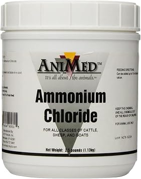 AniMed 99% Ammonium Chloride Powder for Goats, Cattle, Sheep, 2.5 lbs