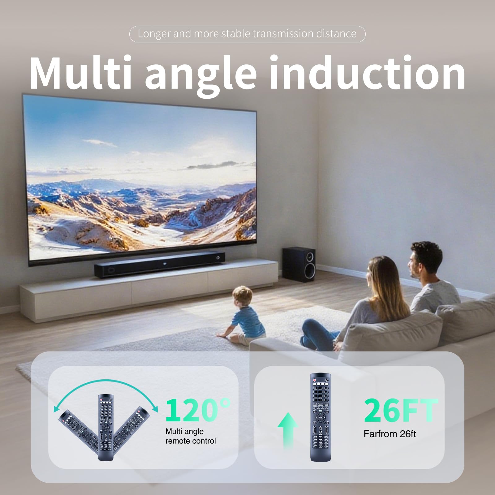 Telecomando di ricambio adatto per soundbar Nakamichi Shockwafe DTSX o SSE Shockwafe Ultra 9.2, 9.2.4 Shockwafe 7.1, 7.2, 9.2 DTS-X/Atmos Soundbar