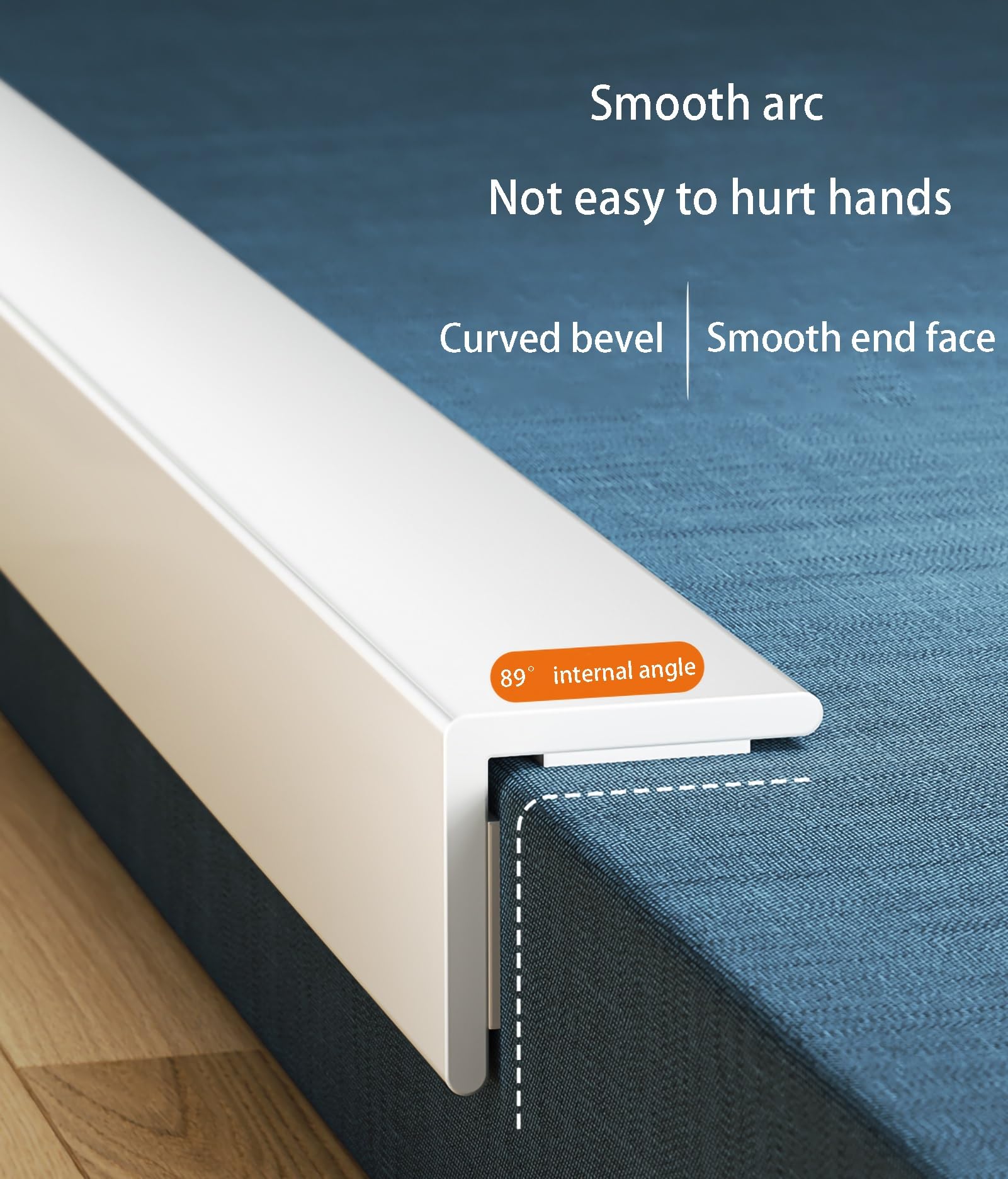 Protectores para paredes, protectores de esquina de plástico PVC para la casa, esquinas, protectores para esquinas de pared, protegen los bordes de las paredes de las astillas de pintura (Style 1, L
