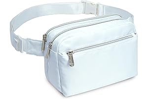 White Fanny Pack Belt Bag for Women