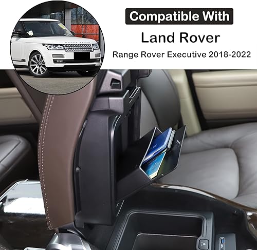 Miniatura 2 de Reposabrazos para automóvil, caja de almacenamiento oculta compatible con Land Rover Range Rover Executive 2018-2022, consola central, pasamanos,