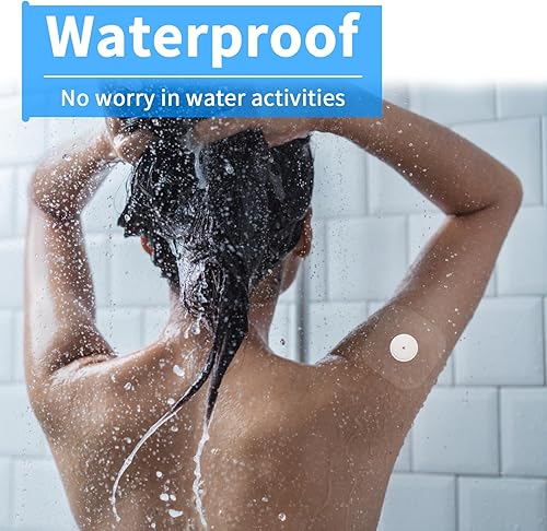 Miniatura 4 de Adhesivo impermeable para cubiertas de sensores Freestyle Libre 23, 100 piezas impermeables para Freestyle Libre 32 CGM parches adhesivos (para