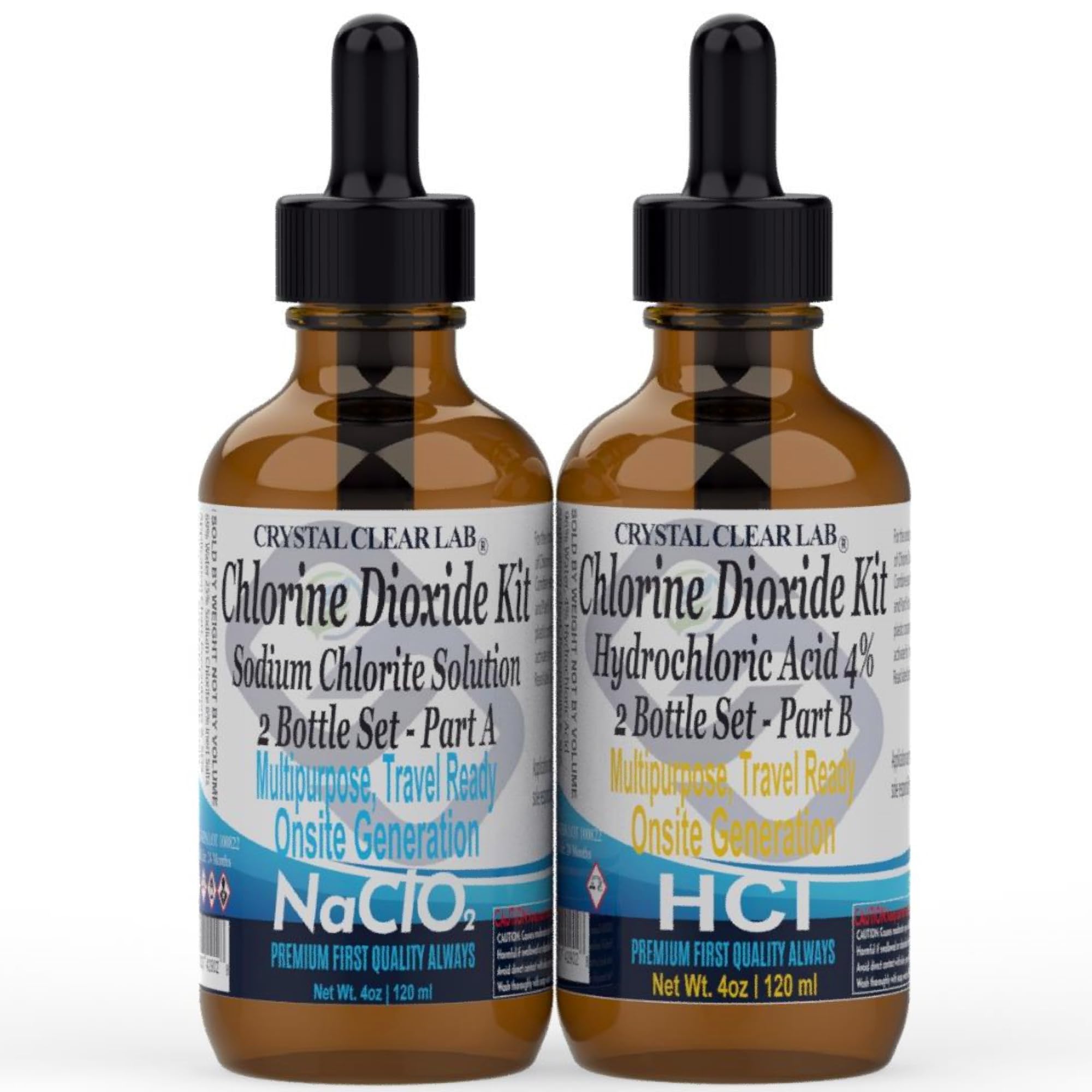 Buy Crystal Clear Lab Chlorine Dioxide Kit Hydrochloric 45 (HCl