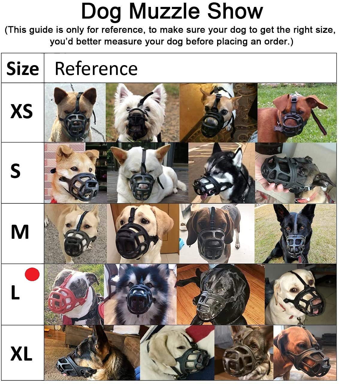 Rvpaws Adjustable Dog Muzzle Cum Mouth Cover-Dogs for Great Dane/St Bernard/Rottweiler (Large, Color May Vary)
