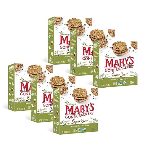 Mary's Gone Crackers Super Seed Grackers - Proteína orgánica a base de plantas